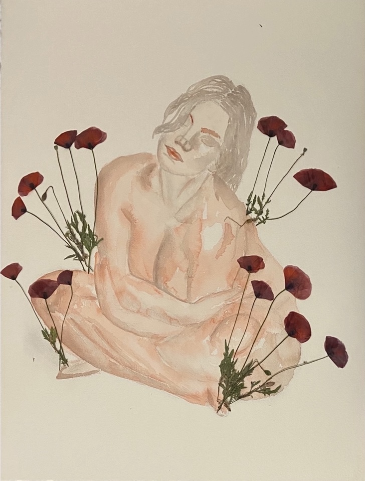 Among Poppies — Botanical Bodies, by Ludmila Lobo